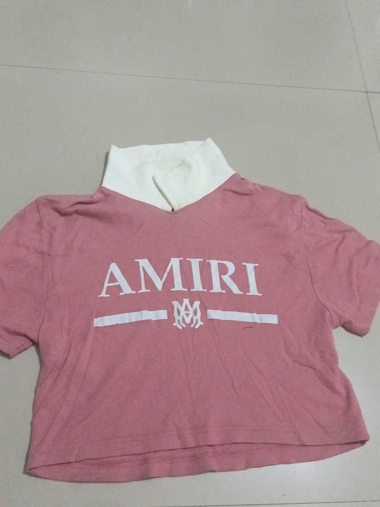AMIRI Pink Graphic Top