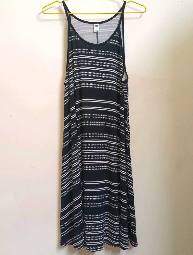 SALE - Striped Slip On Tank Dress
