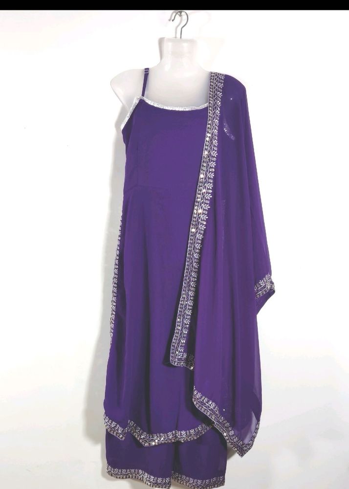 Purple Kurta Set