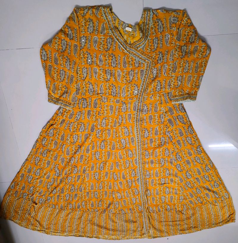 Yellow Anarkali Kurta