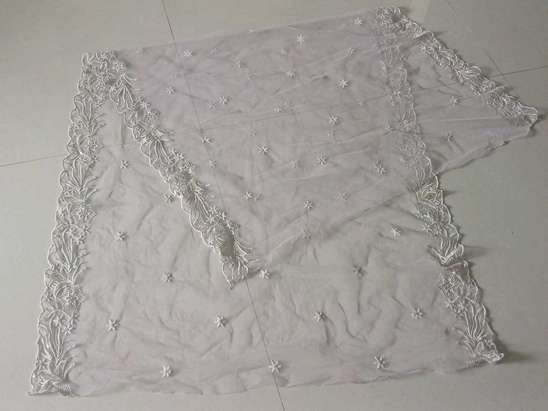 Light Lavender Thread Work Dupatta