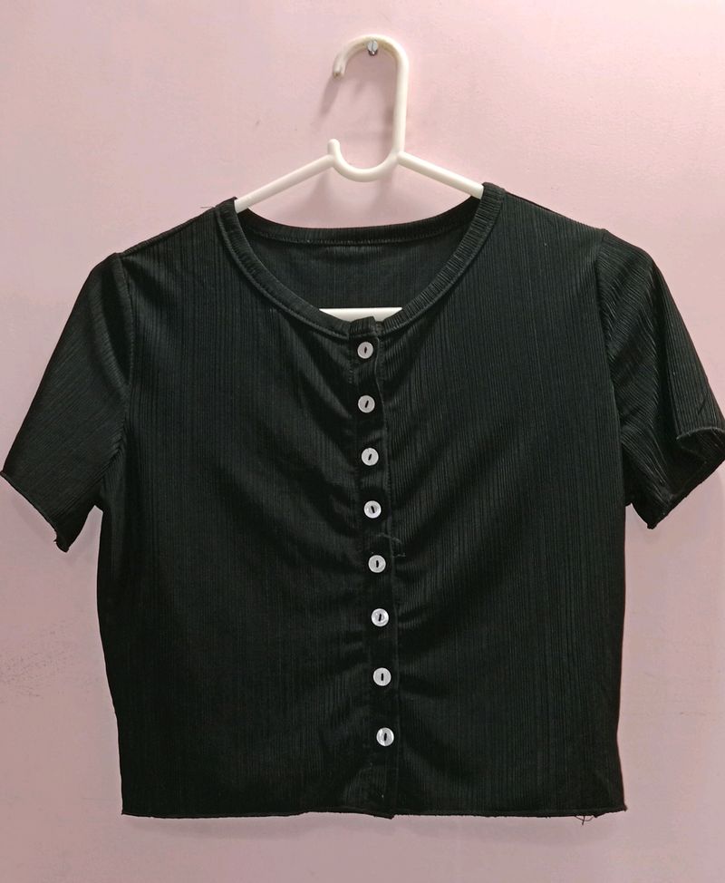 Black Crop Top