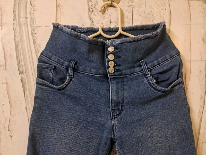 High Waisted Denim Jeans