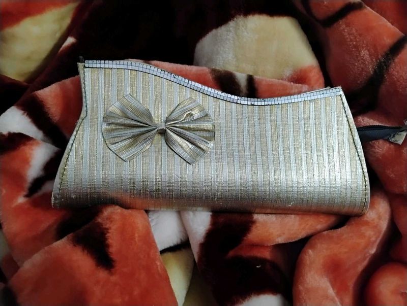 Elegant Clutch with Bow Detail