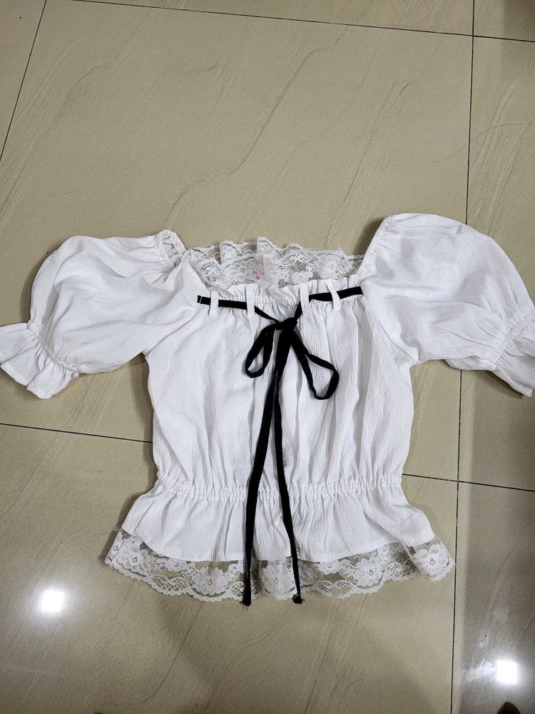 Cottage Core White Top