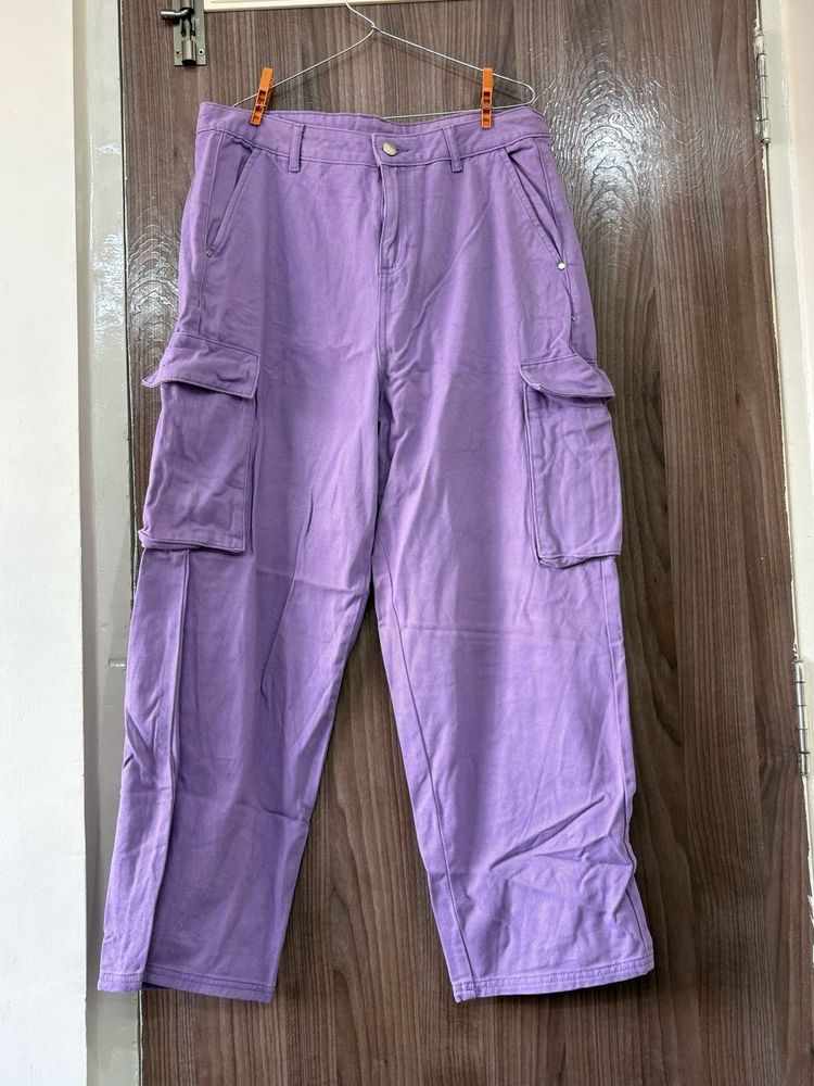 Purple Cargo Pants