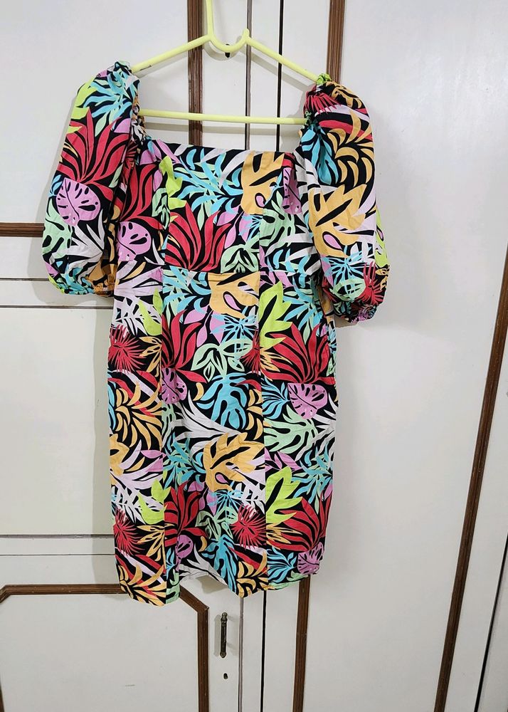 ONLY Monsoon Fun Cotton Mini Dress