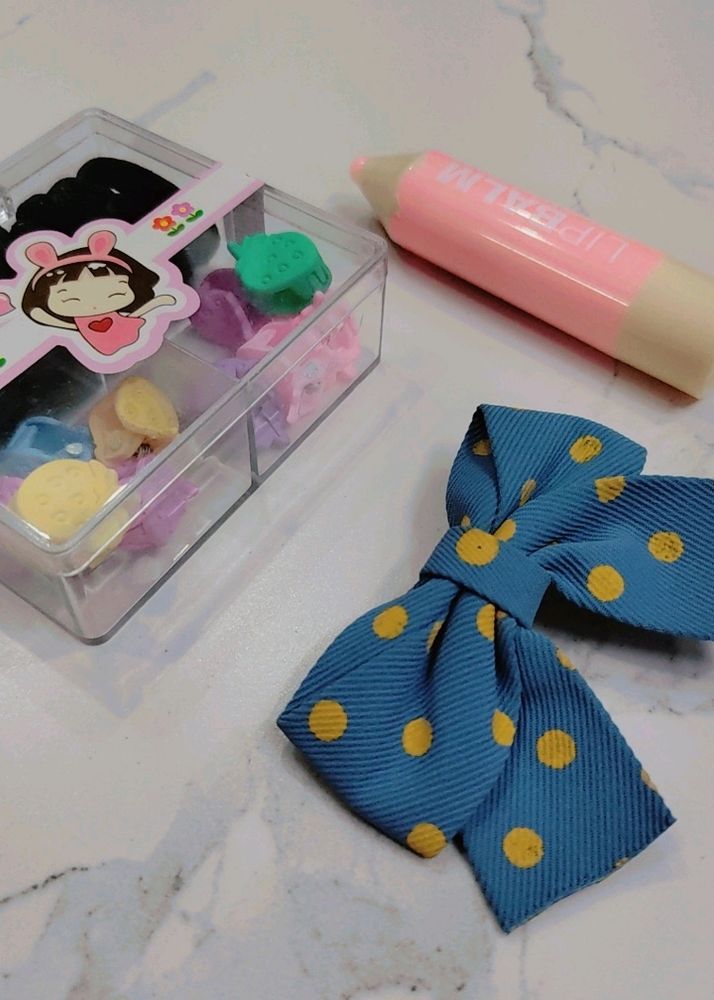 Cute Hair And Lip Care Combo