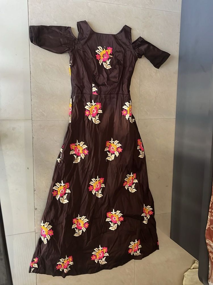 Elegant Floral Ethnic Gown