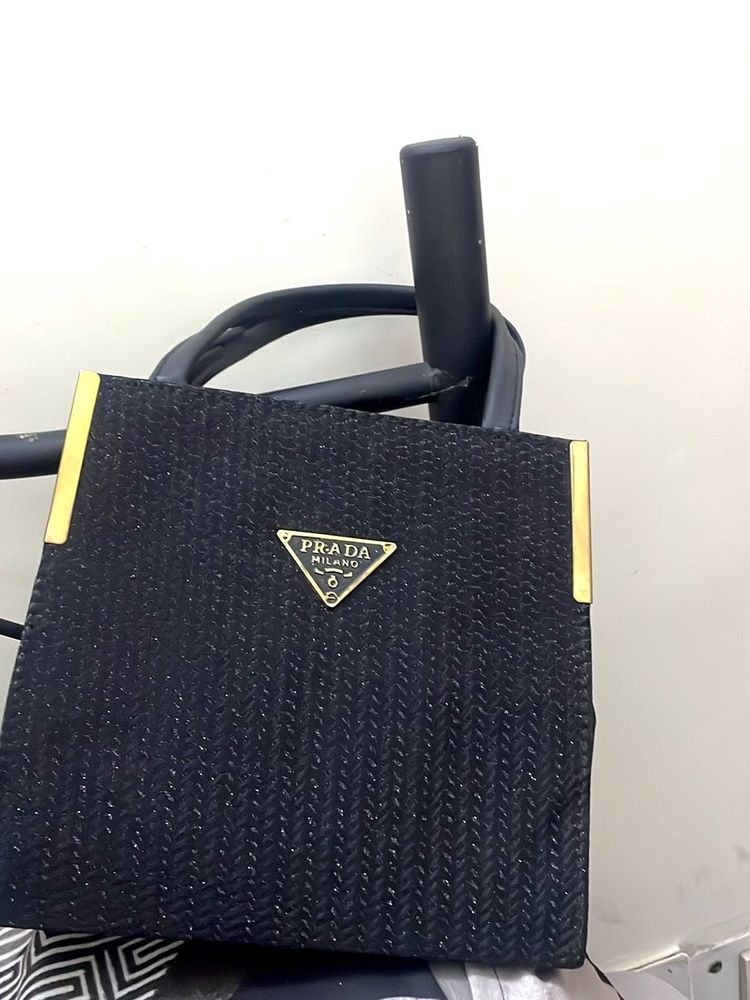 Prada Milano Textured Handbag