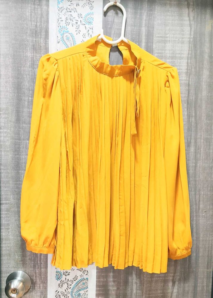 Mustard Coloured Formal Top