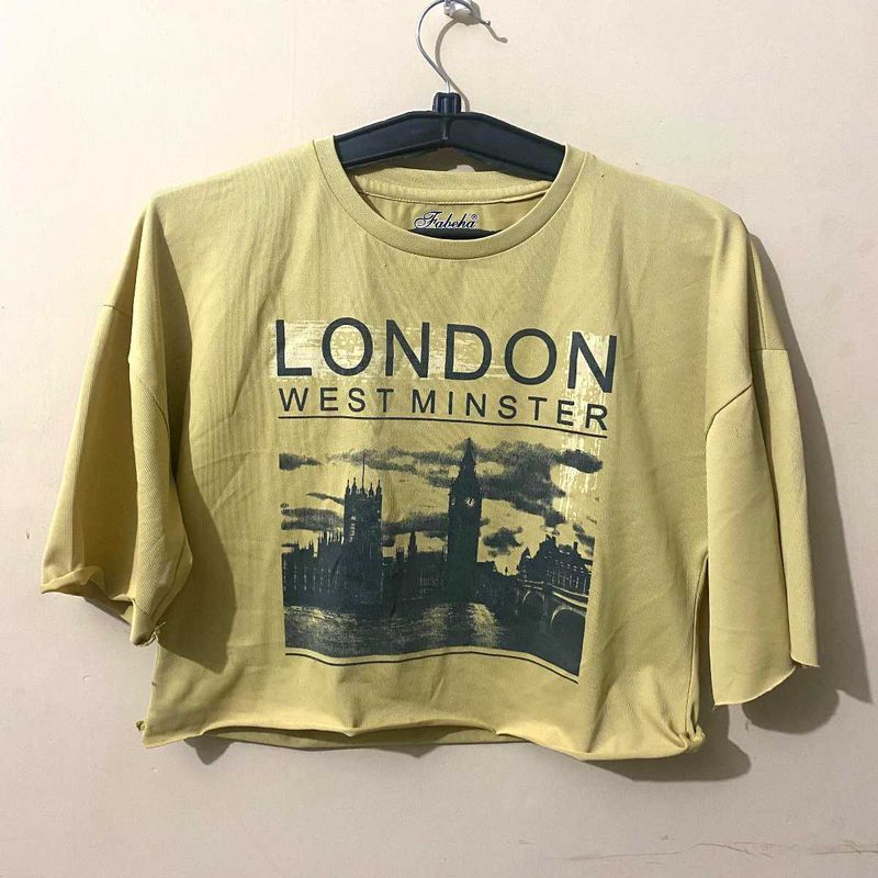 London Graphic Crop Top