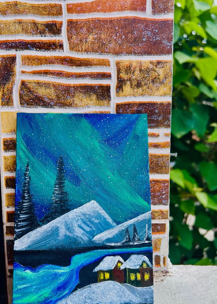 Aurora Borealis Painting