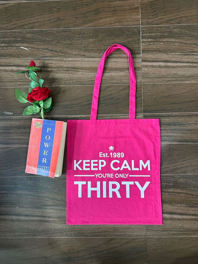 Keep Calm Thirty Tote Bag