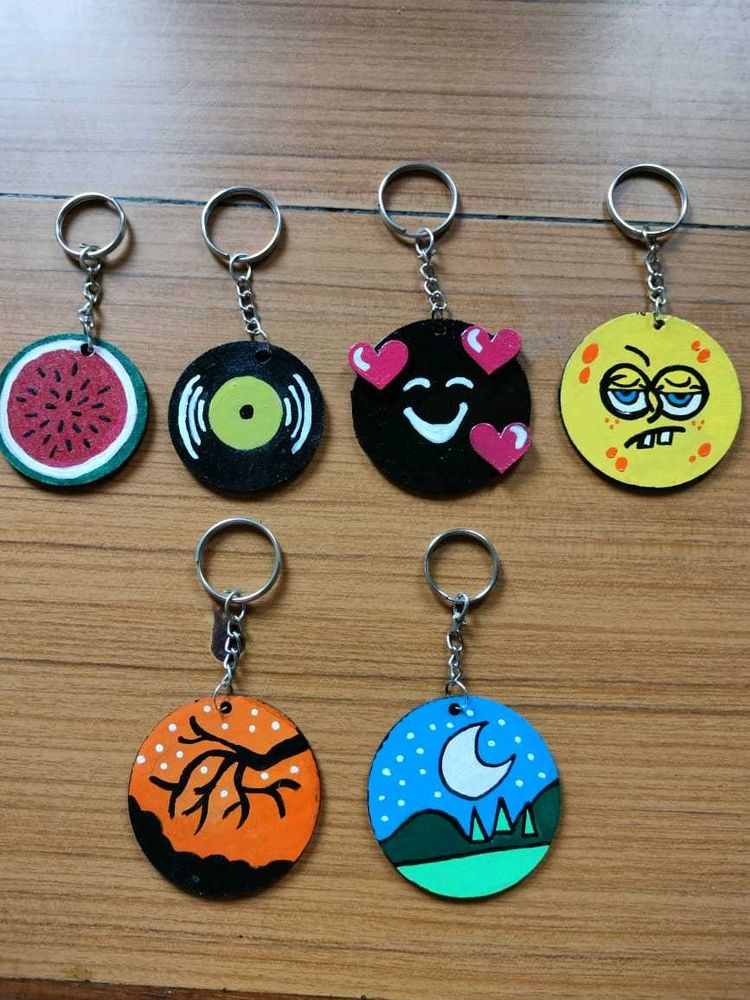 Handmade Painted Keychain Bundle