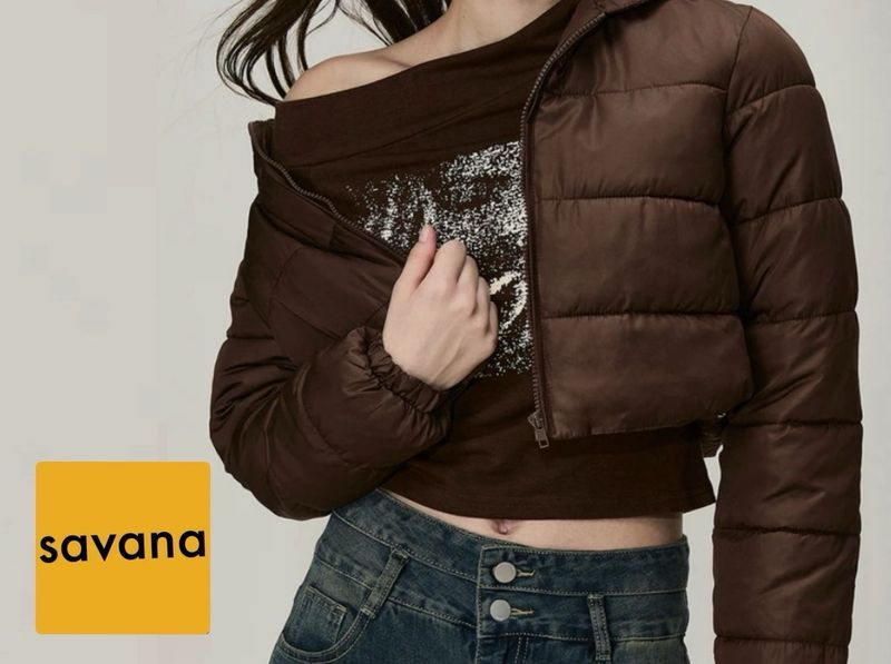 BROWN PUFFER JACKET ( Savana / Urbanic )
