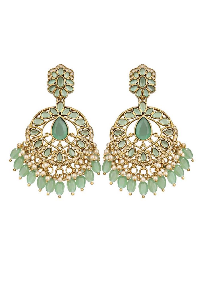 Elegant Mint Green Drop Earrings