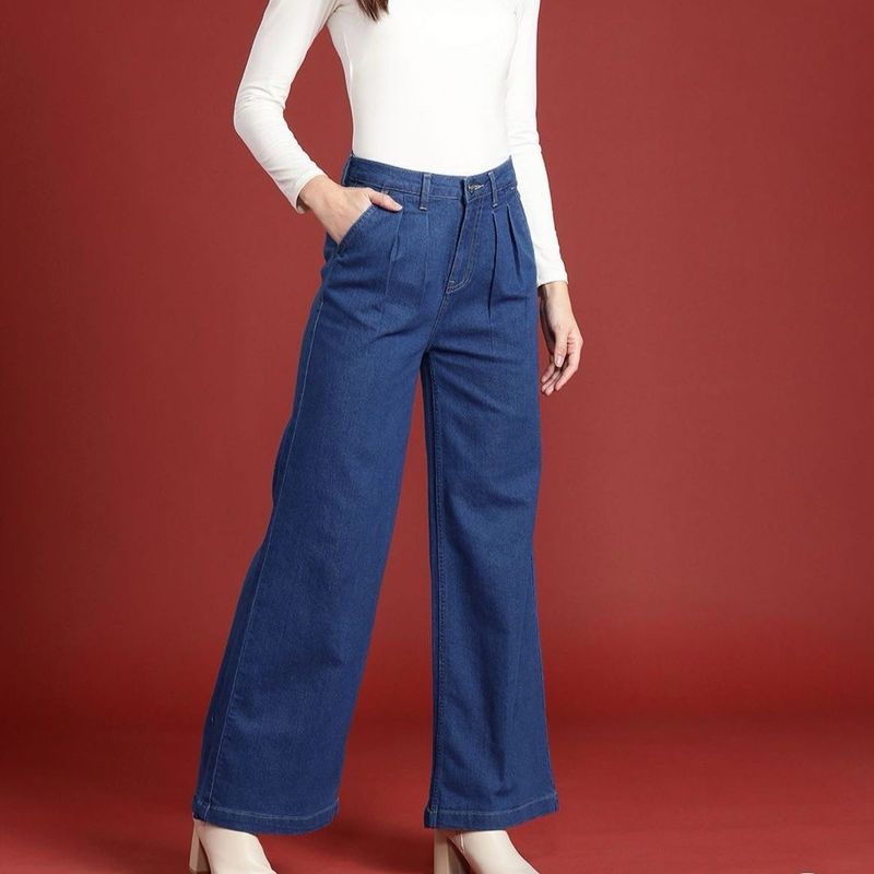 Brand New Flared Blue Jeans For Women