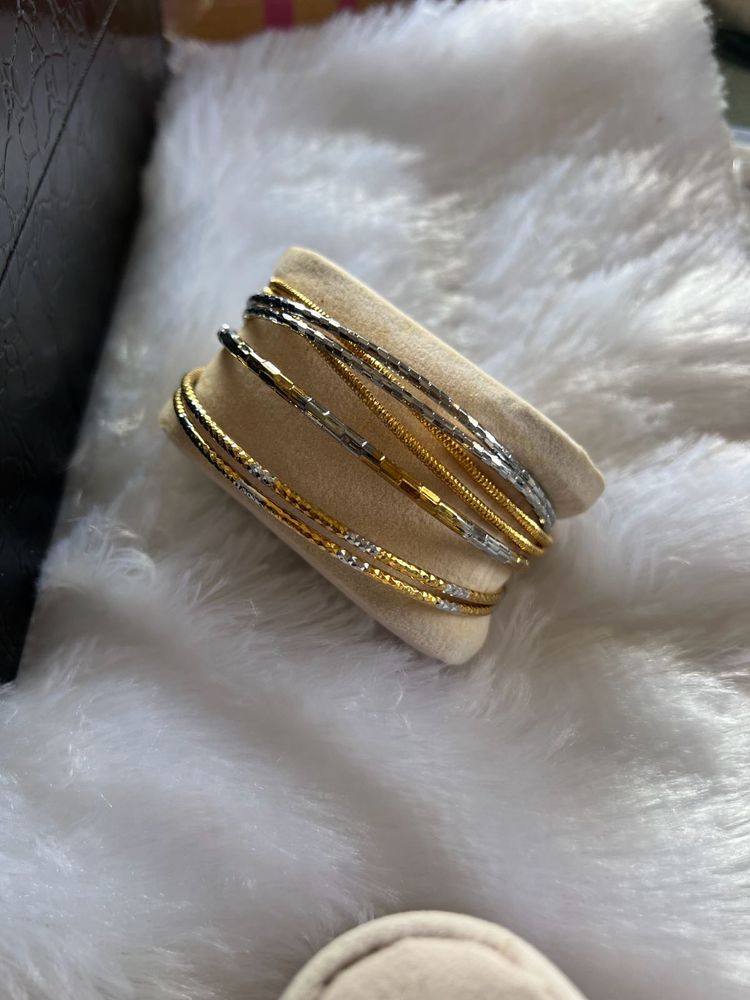 silver gold plated Adjustable bracelets