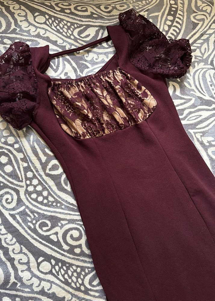 Cuffed Sleeve Classy  Dress