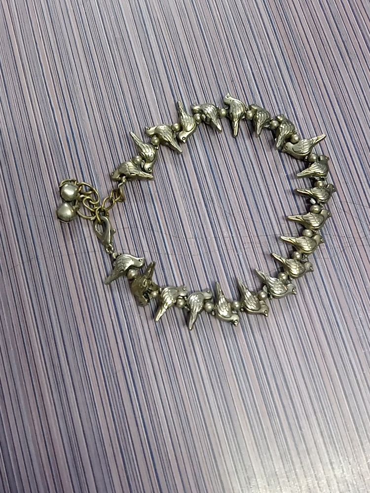 Parrot Silver Colour Bracelet With Hook
