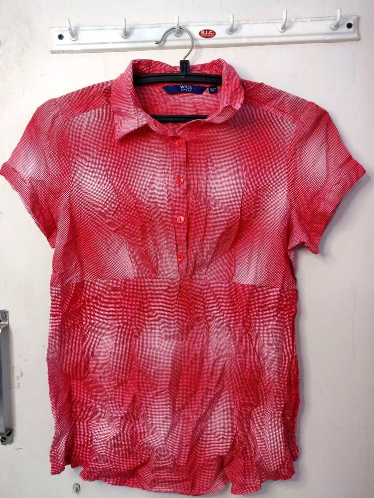 Wills Red Vintage Y2k Shirt