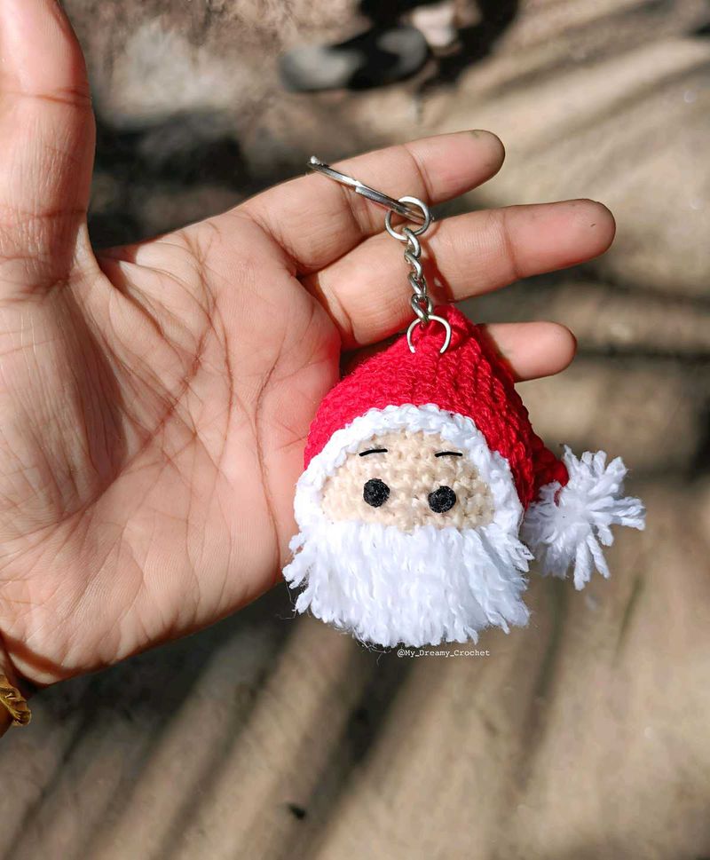 Santa Face Keychain