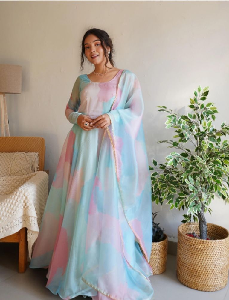 Long Frock With Dupatta