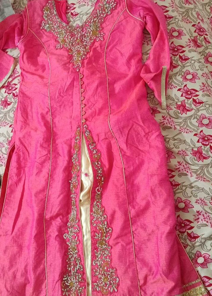 Pink Party Wear Lehenga