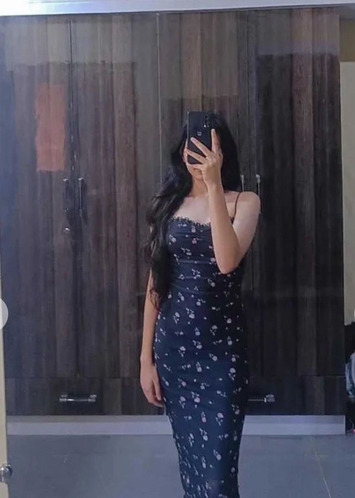 Floral Lace Midi Dress