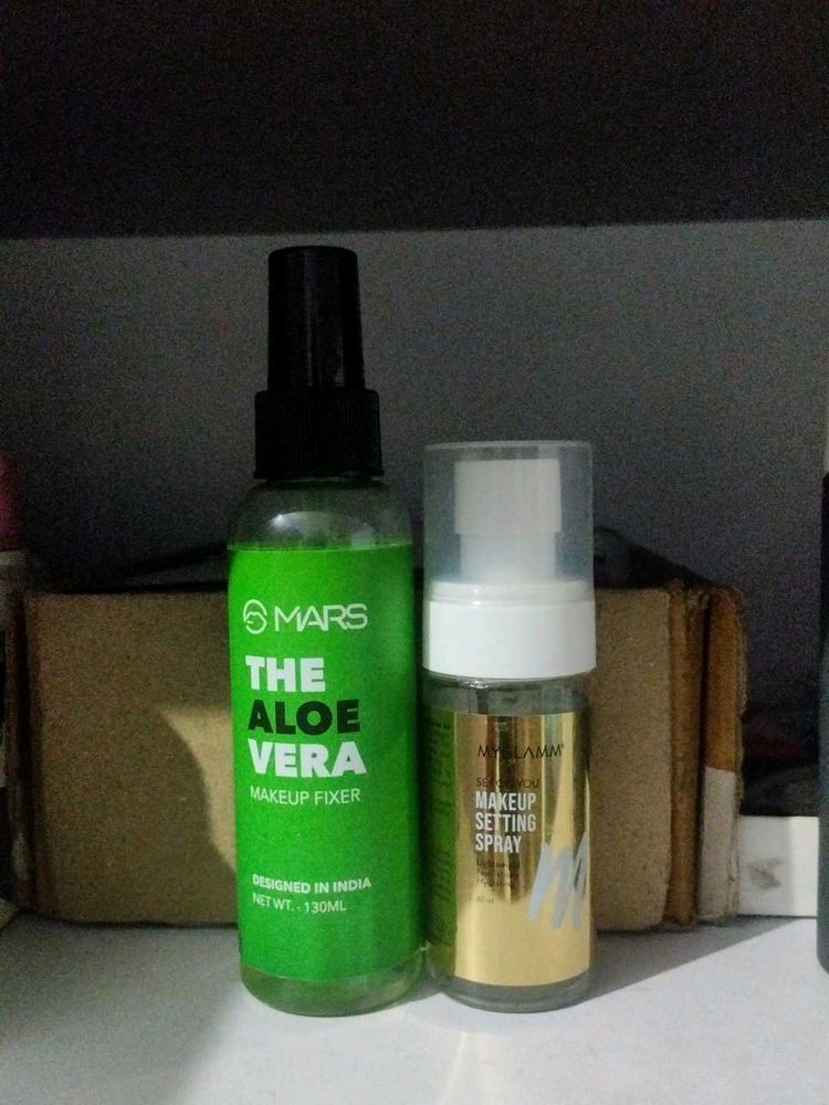 Mars Aloe Vera &amp; MyGlamm Makeup Sprays