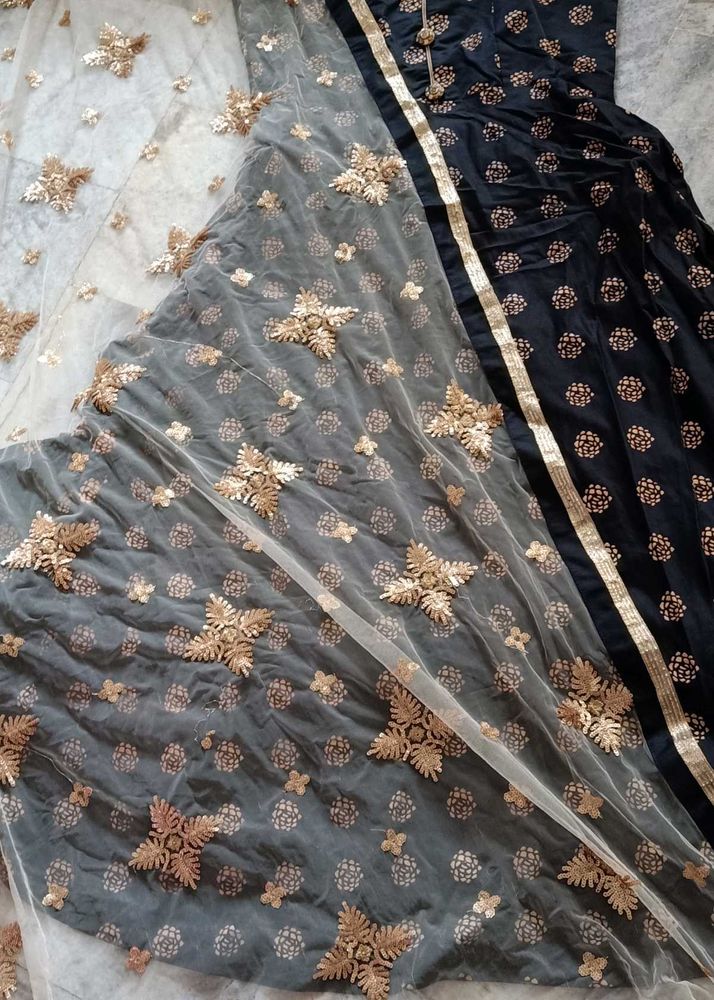 Long Anarkali With Dupatta