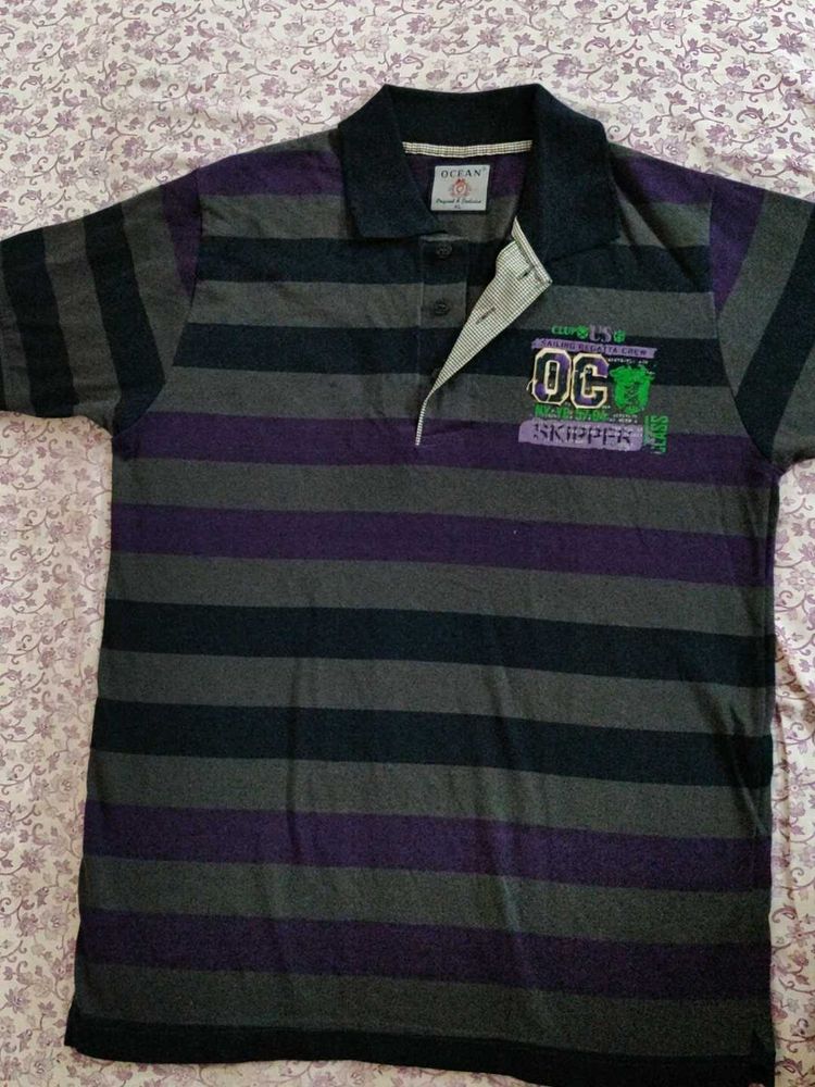 Striped Polo T-Shirt