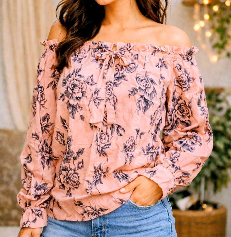 Floral Off-Shoulder Blouse