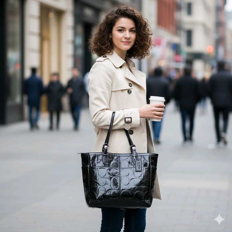 Original Pu Coach Big Tote Sholder Bag