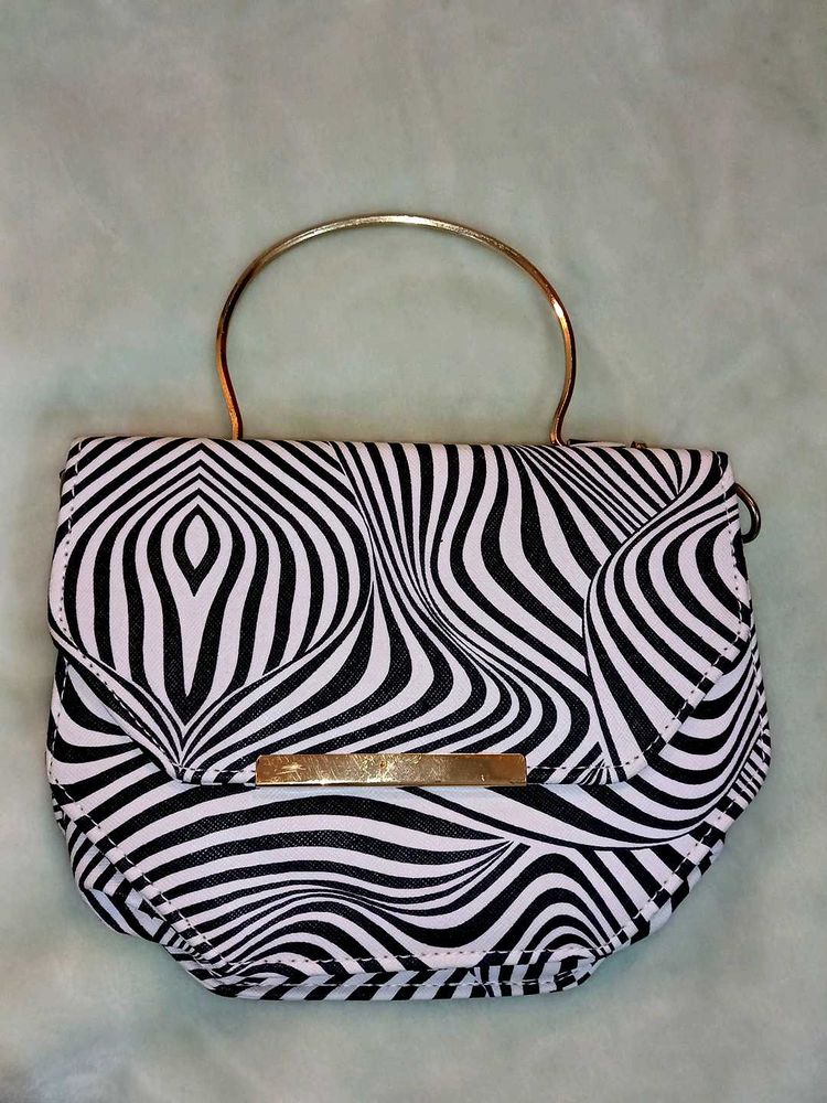 Striking Zebra Print Handbag