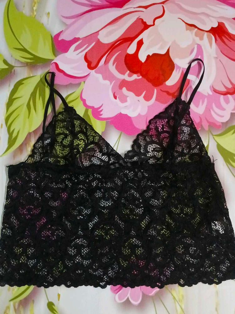 (1102)Black Lace Bralette