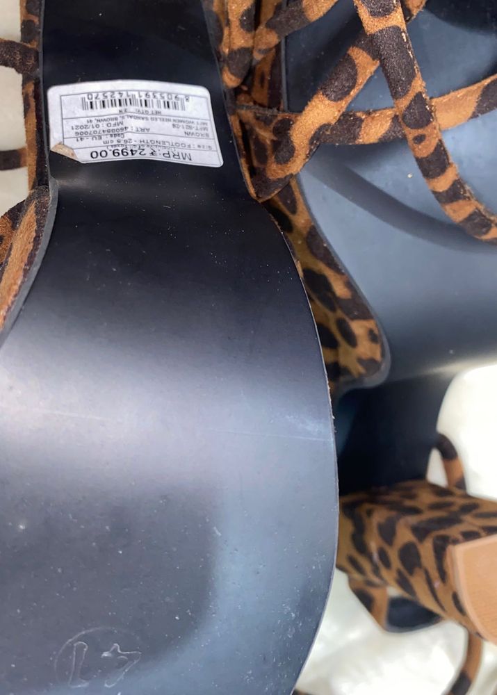Leopard Print Heels - Size 41
