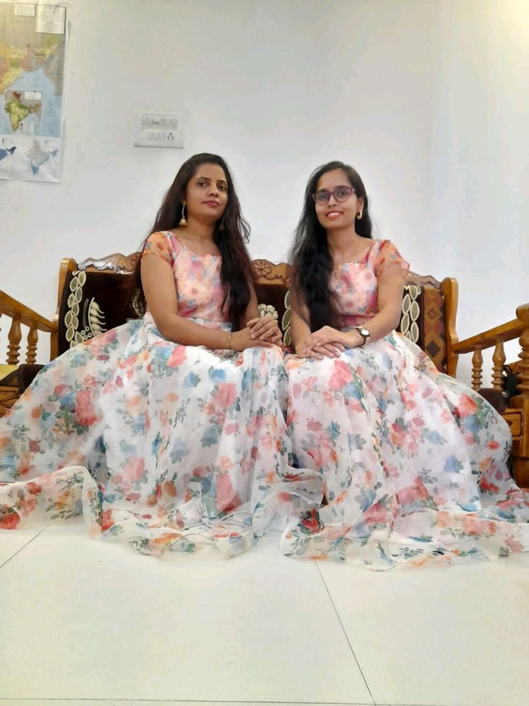Organza Floral Full Gown