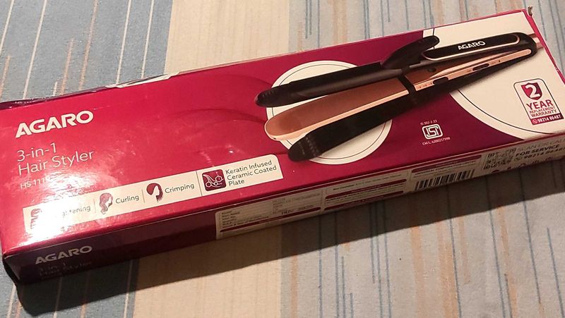 AGARO 3-in-1 Hair Styler (3days old)