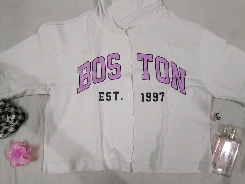 Y2k Boston Graphic Tee