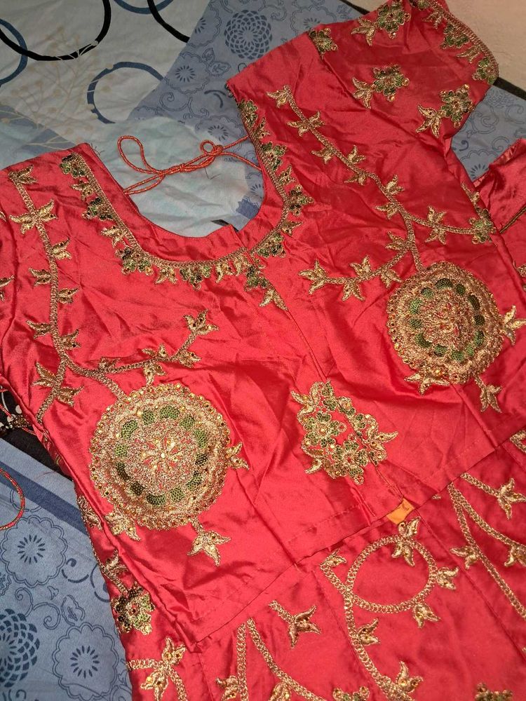 Elegant Embroidered Ethnic Gown