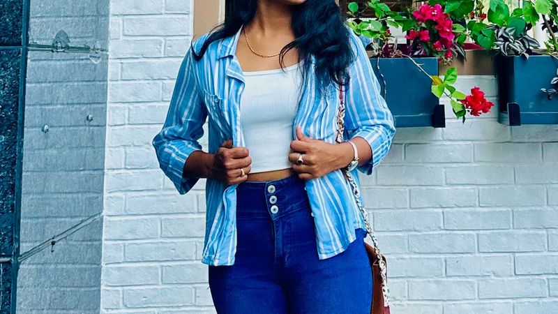 Combo Of Causal Shirt And White Tank Top