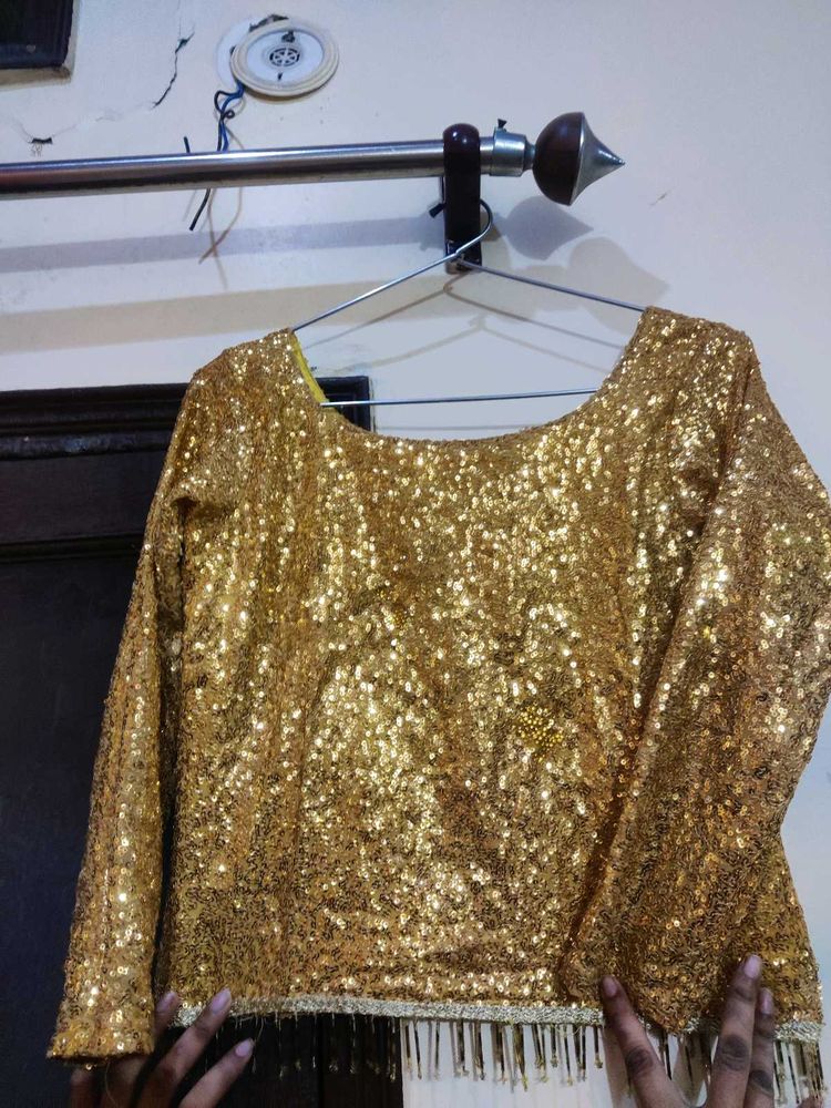 Golden Sequin Blouse