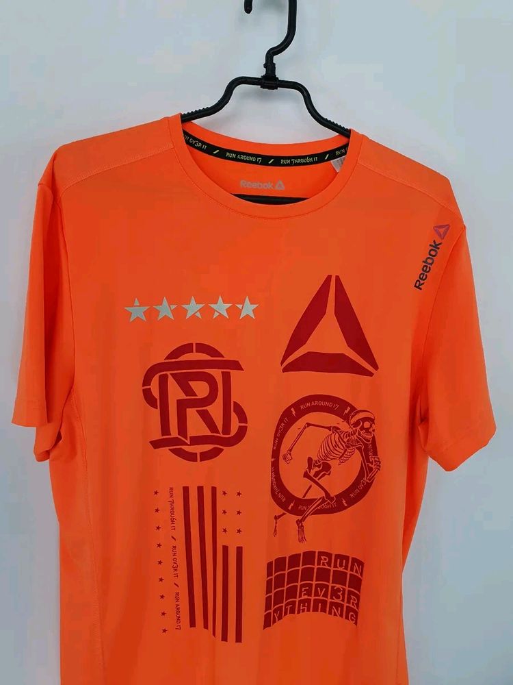 Reebok  Unisex T-shirt| Active Wear | Orange |