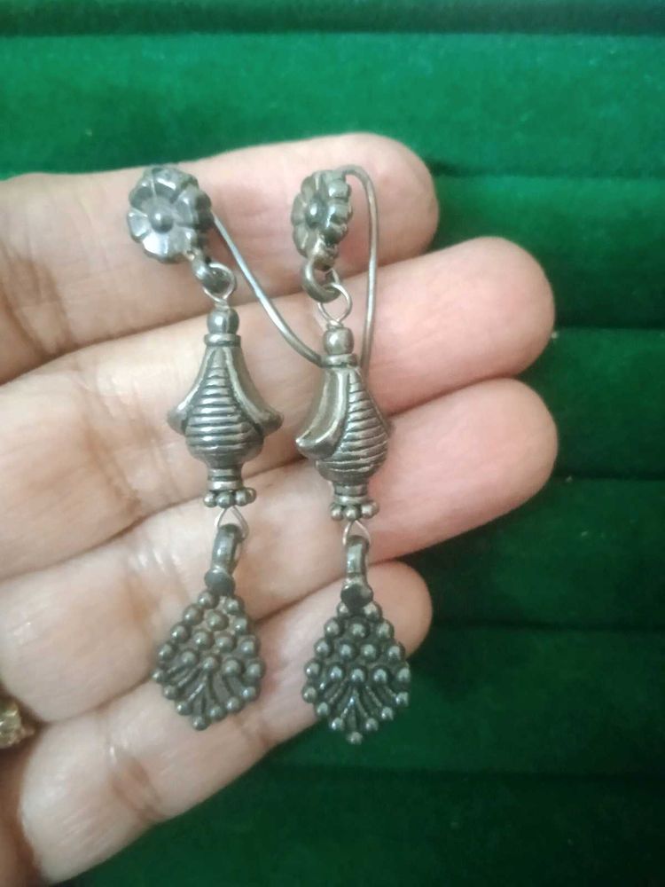 Pure Silver Vintage Earrings (Without Hallmark)