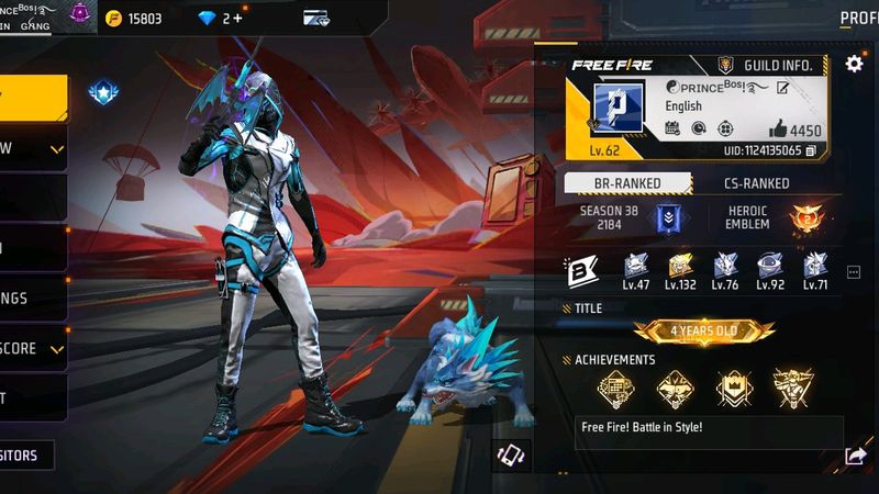 Free Fire Id Sell 1000₹ 4500 Coin