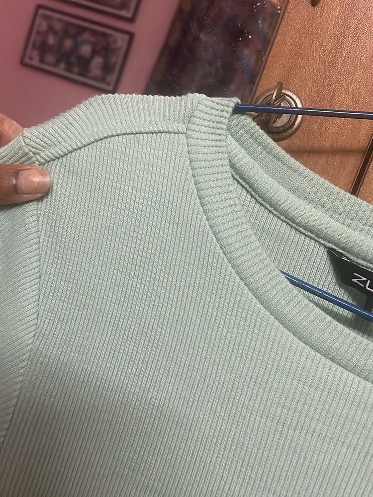 Ribbed Top ZUDIO | XS | mint green