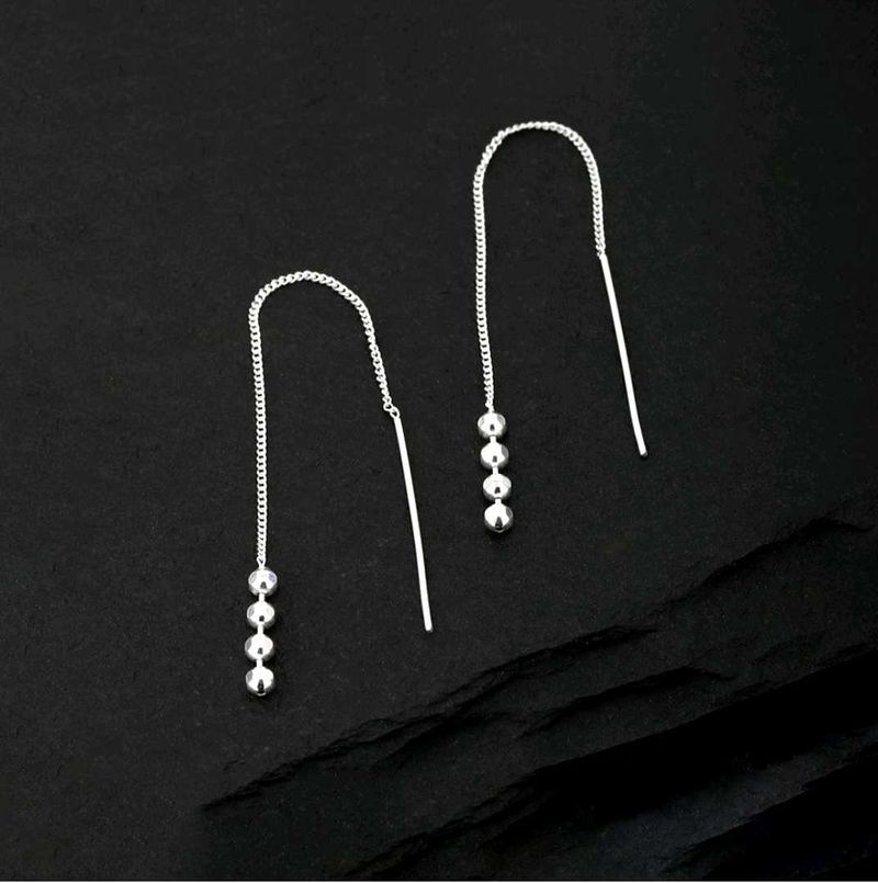 925 Sterling Silver Threader Drop Earrings