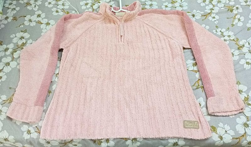 Pink Fleece Pullover